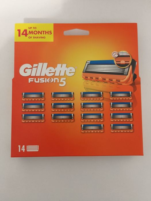 Giellette Fusion 5 -14 sztuki - Orginalne Ostrza
