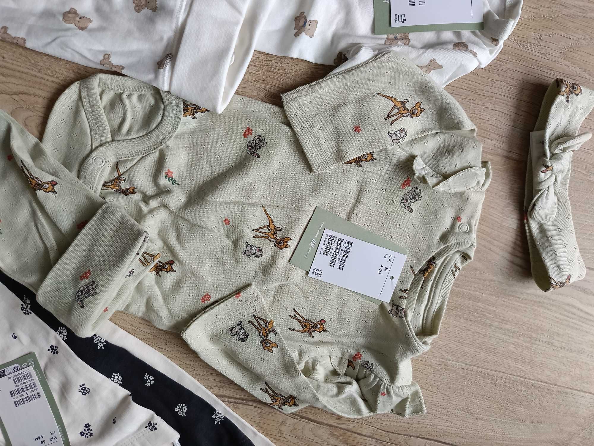 Ubranka niemowlęce 68 komplety