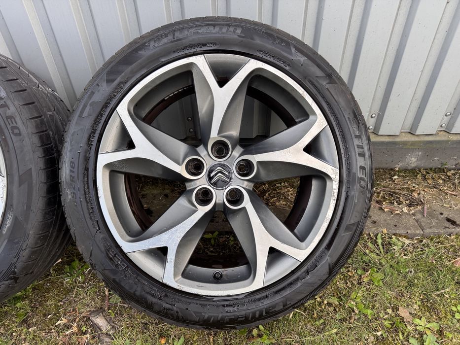 Felgi aluminiowe 18 cali Citroen C5 X7, Peugeot 508 + opony letnie