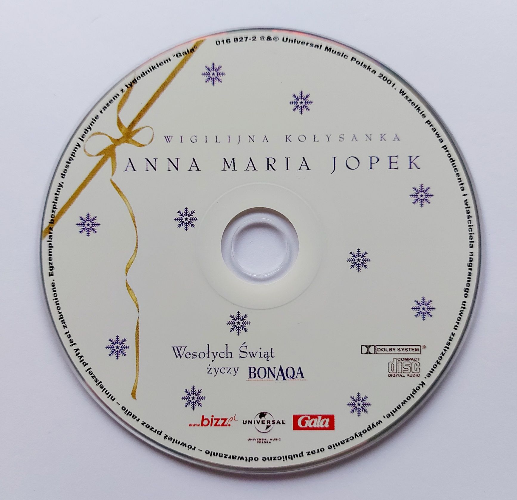 Anna Maria Jopek Wigilijna Kołysanka 2001r Promo