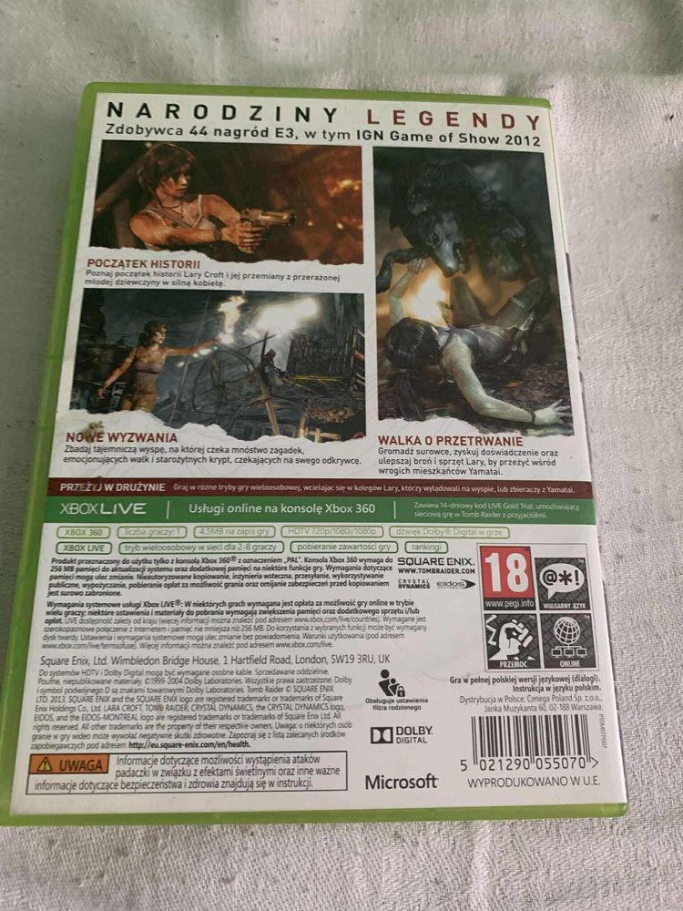 Tomb Raider Xbox 360 PL