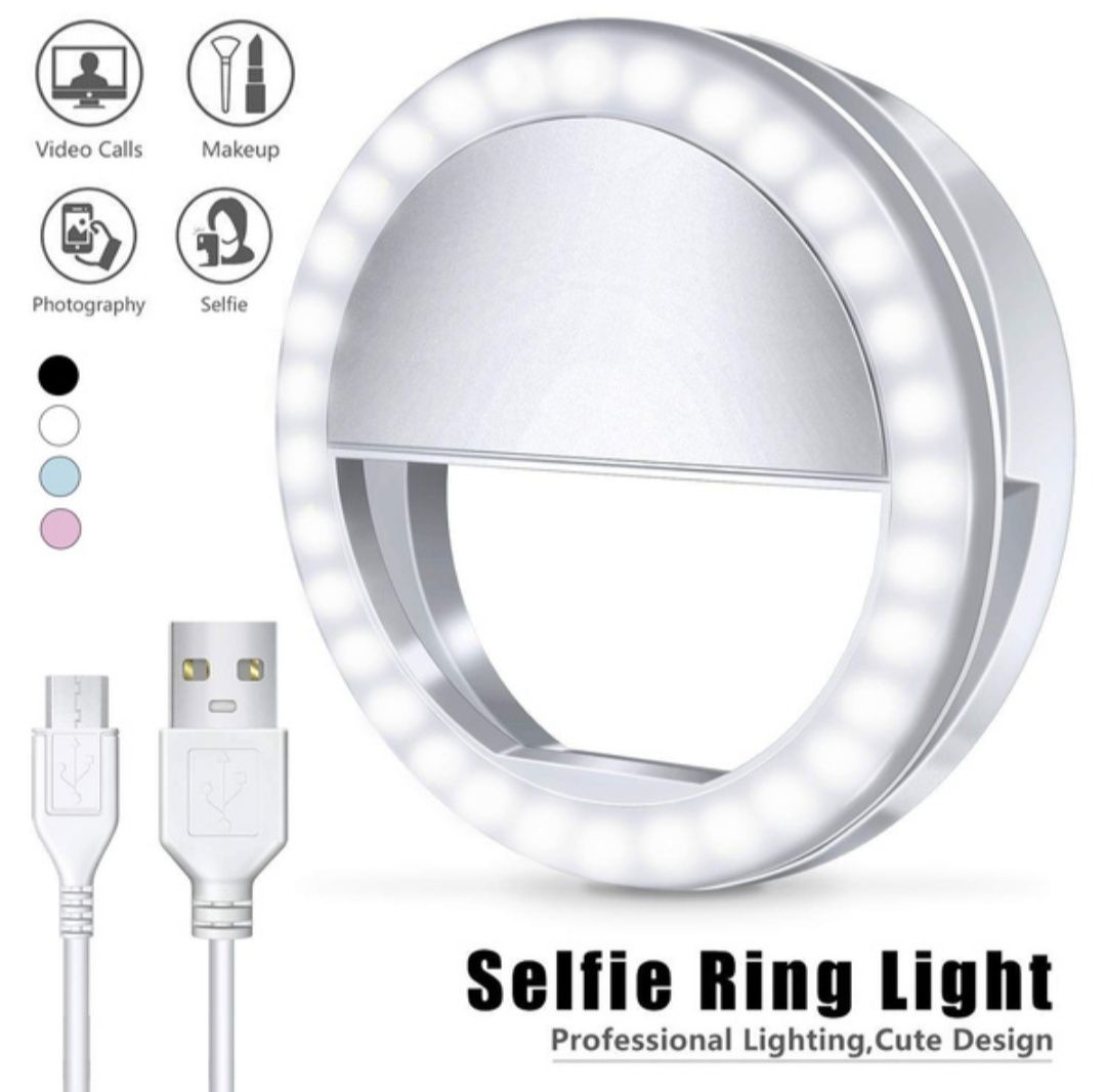 Anel de luz para telemóvel, tablet e PC, selfie / Selfie ring Light