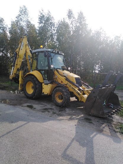 Usługi Koparko-Ładowarką ,Mini koparką  oraz transport wywrotką