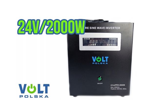 ДБЖ ИБП UPS Volt Polska Sinus Pro 2000w 24v 1400/2000w