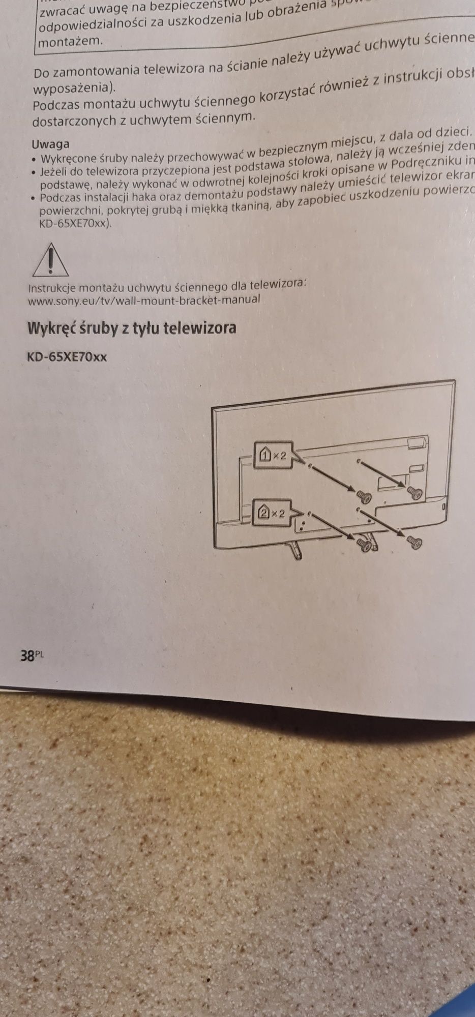 Stojak podstawa pod tv Sony. Nowy.