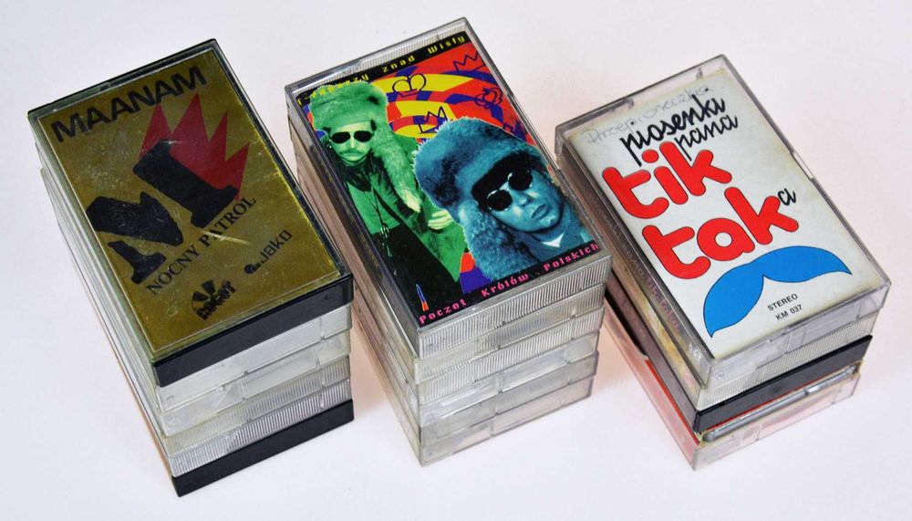 Polski rap, rock, pop - zestaw kaset 5 - MaaNam, T-raperzy, Fasolki
