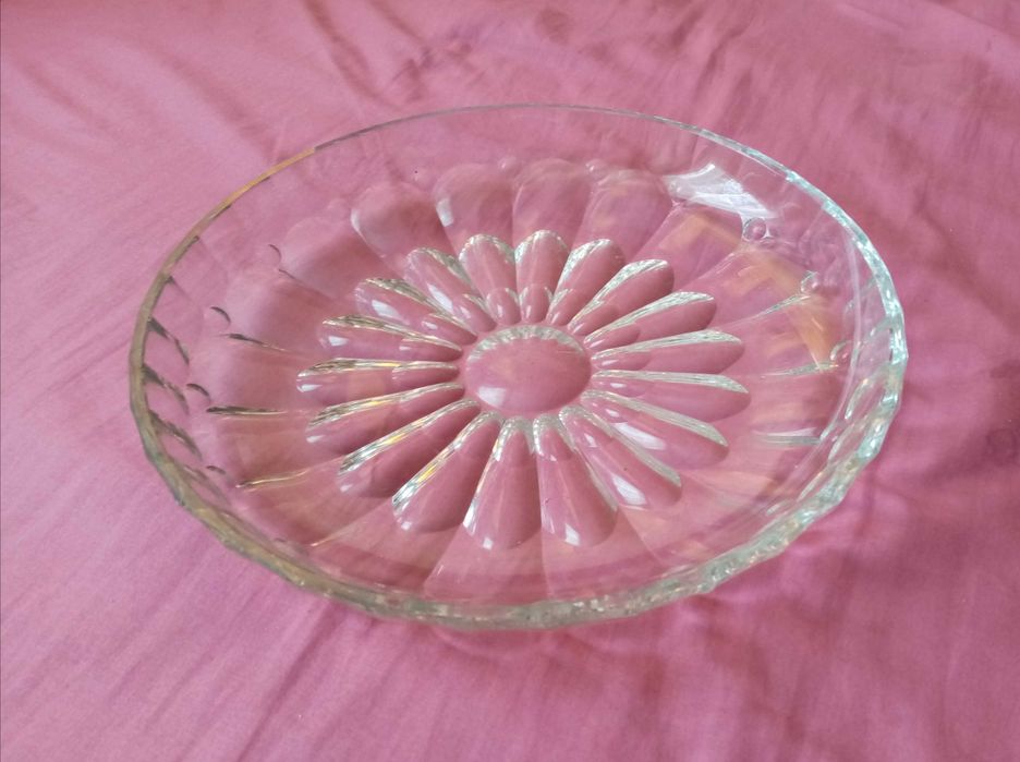 PRL Patera szklana okrągła średnica 28cm