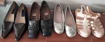 Conjunto 4 Pares Sapatos 38 Sabrinas Sandálias Senhora