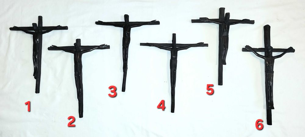 Krzyż z hebanu rękodzieło