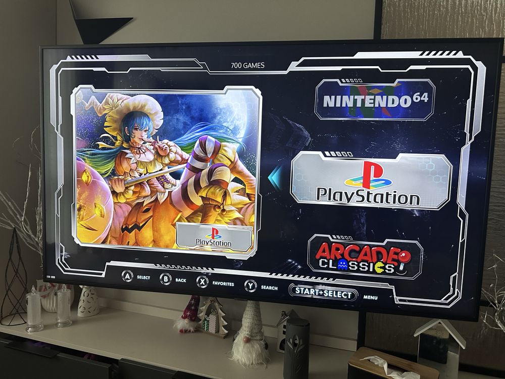 Retro konsola. 55tys gier, 256 GB, PSX,PSP,Amiga,Atari,C64 bezprzewodo
