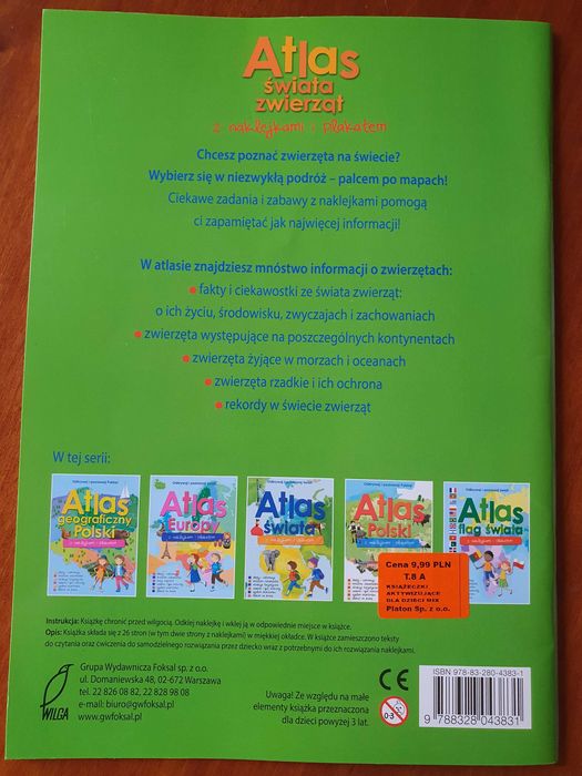 Odkrywaj i poznawaj świat. Atlas świata zwierząt