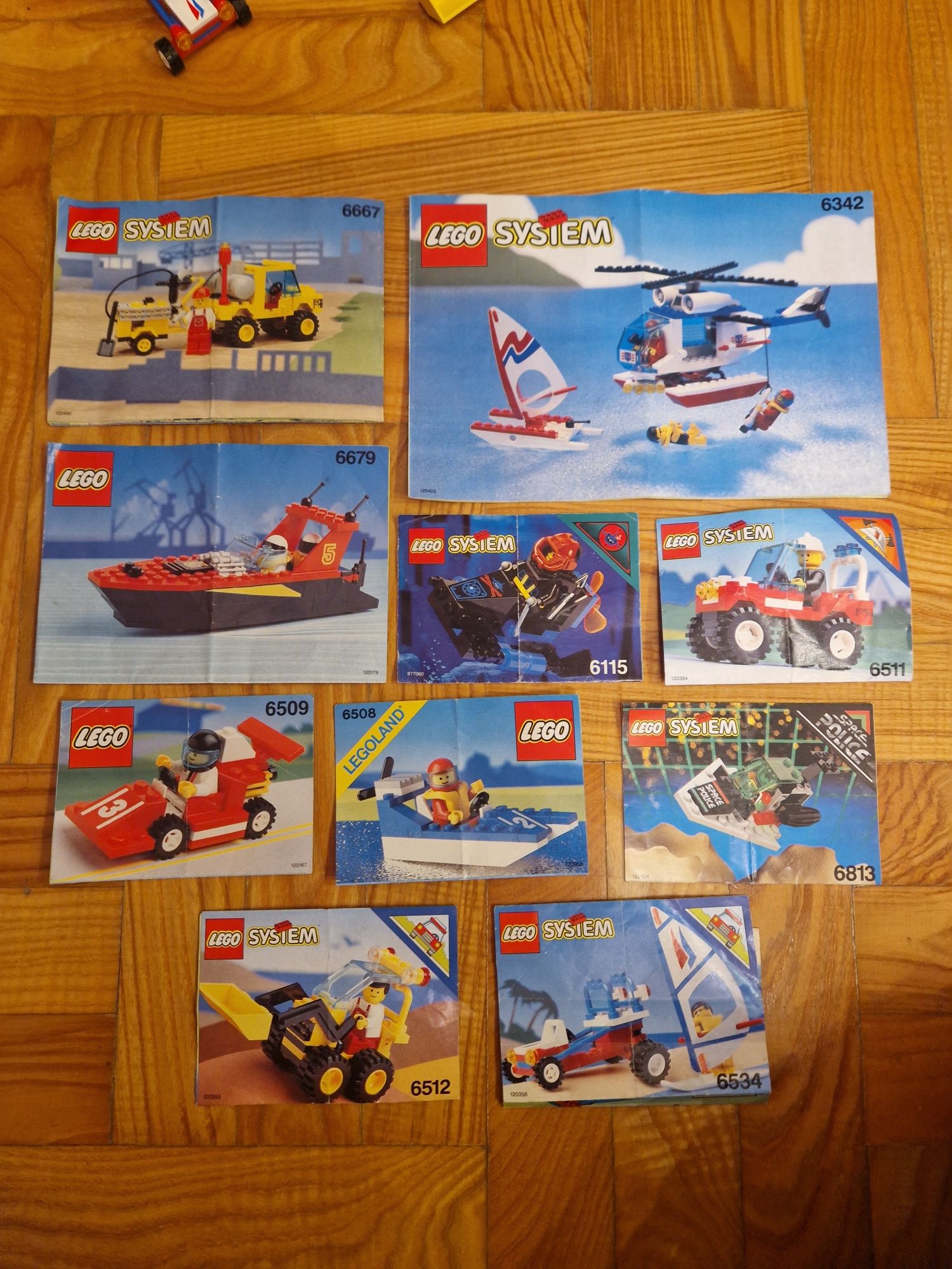 Dziesięć zestawów lego system, legoland