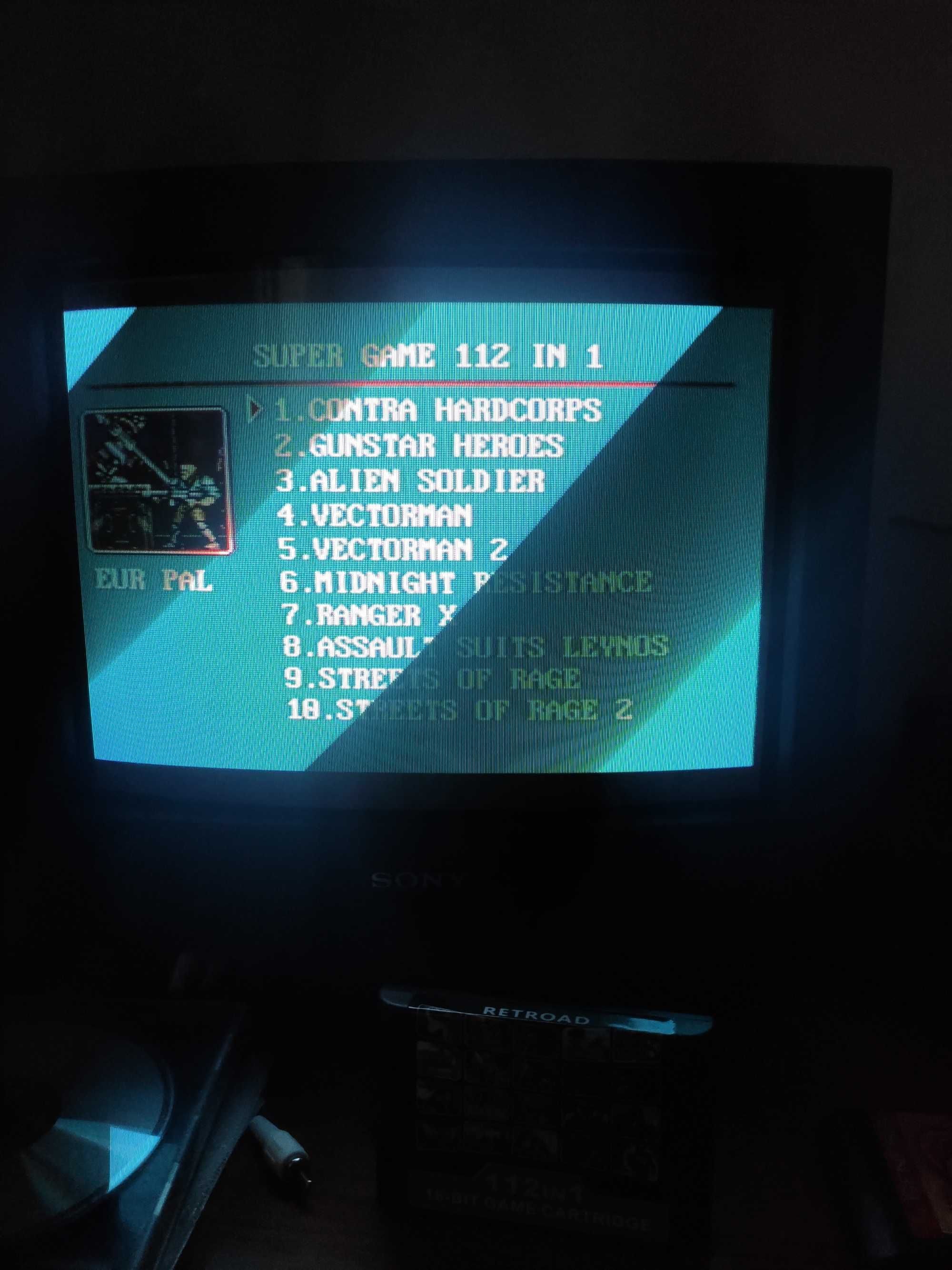 Cartucho Megadrive 112 em 1