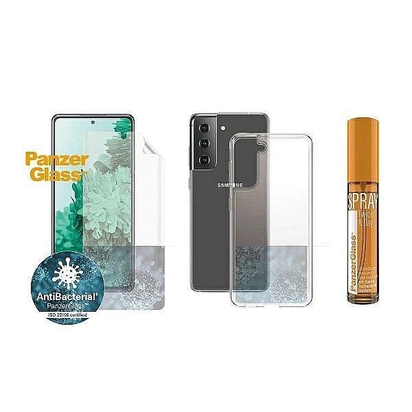 Zestaw ochronny PanzerGlass do Samsung Galaxy S21 folia TPU + etui Cle