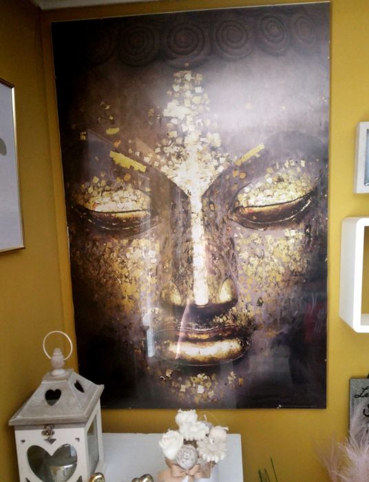 Obraz złoty budda antyrama