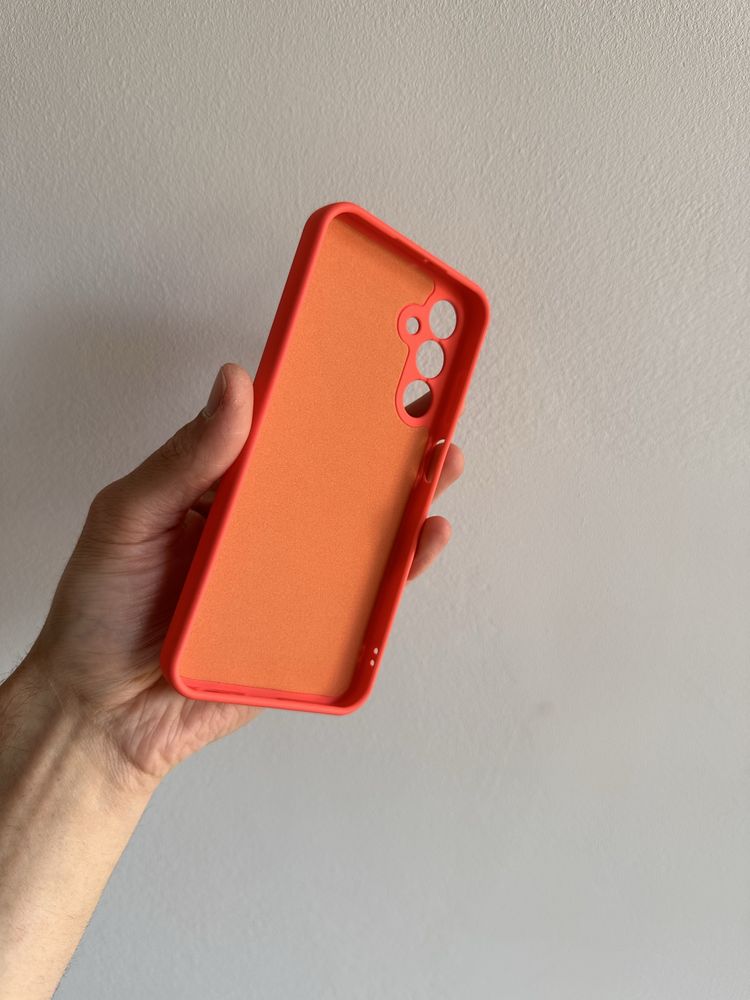 Etui silicon pomarańczowe + SZKŁO do SAMSUNG GALAXY A25 4G / 5G