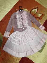 Блуза фатиновая юбка на 4-6 лет