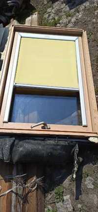 Okno dachowe drewniane uchylne, 76 cm-120 cm OKAZJA!