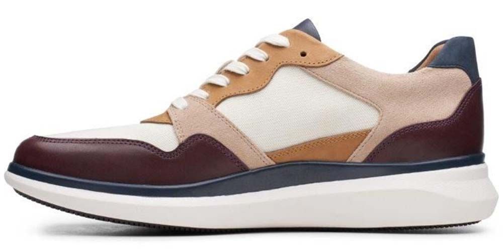 Półbuty męskie Clarks Un Globe Run brązowe skórzane 42,5