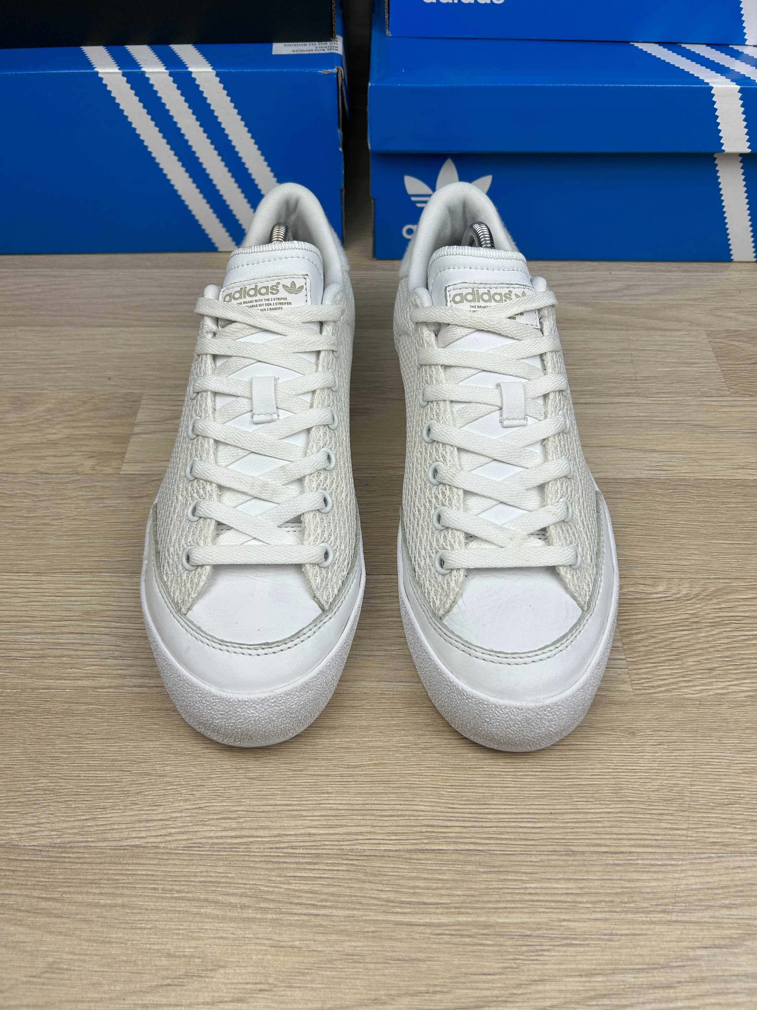 Кроссовки Adidas Court Tourino белые сеточка 44