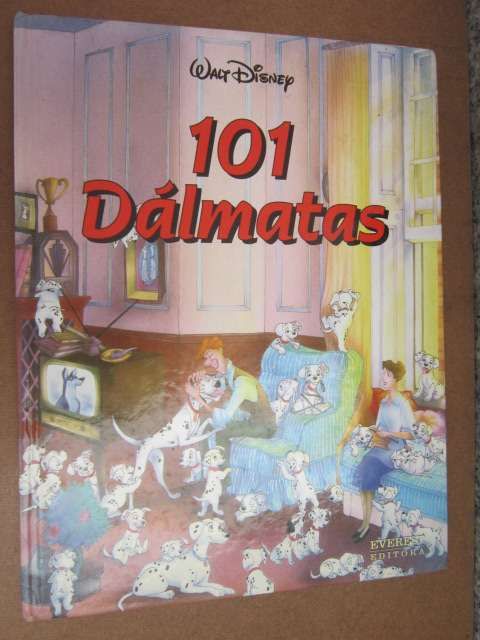 livro grande capa dura 101 Dalmatas