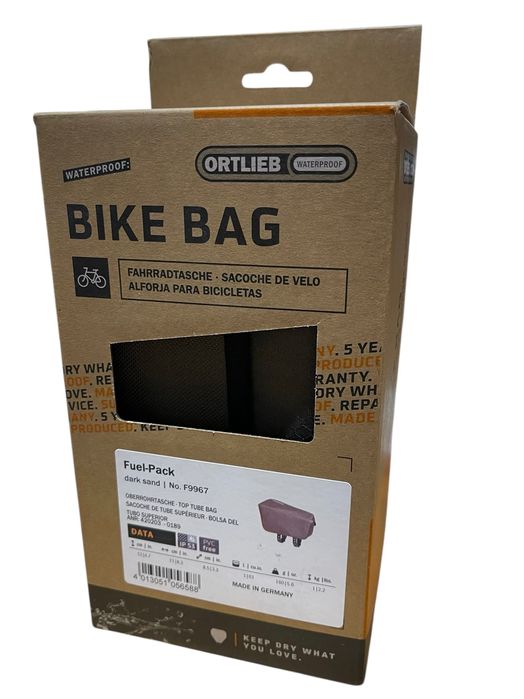 Torba rowerowa na ramę ORTLIEB Fuel Pack 1L F9967 brązowa FV / 062-273