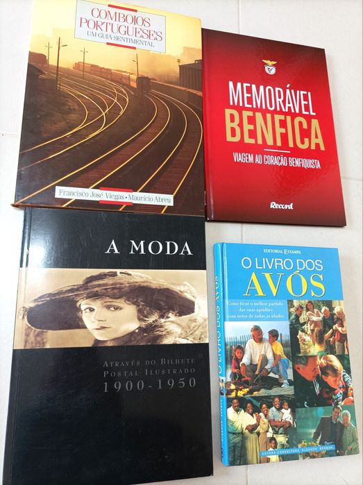 Livros antigos de capa dura com Ilustrações (vintage)