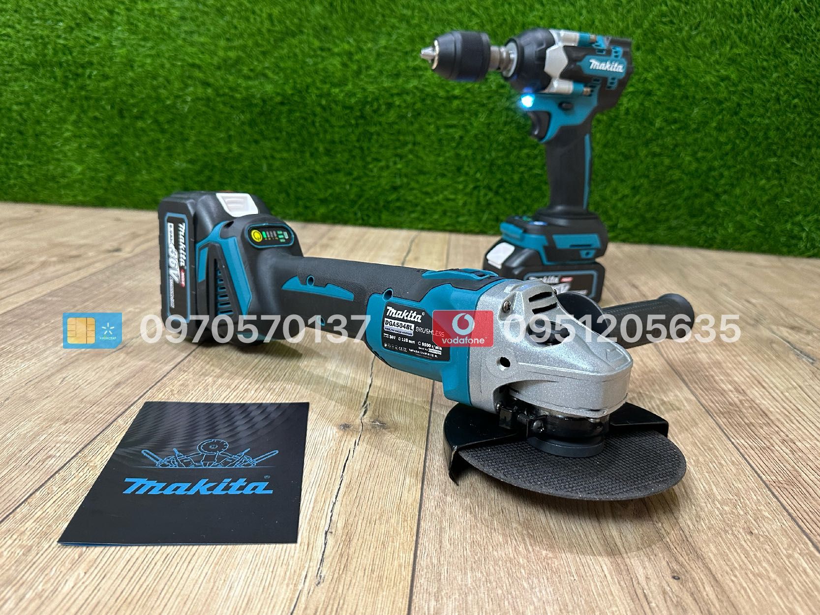 Набір 2/1 Makita Болгарка DGA504 + Гайковерт імпакт DTW500 АКБ 36V 8Ah