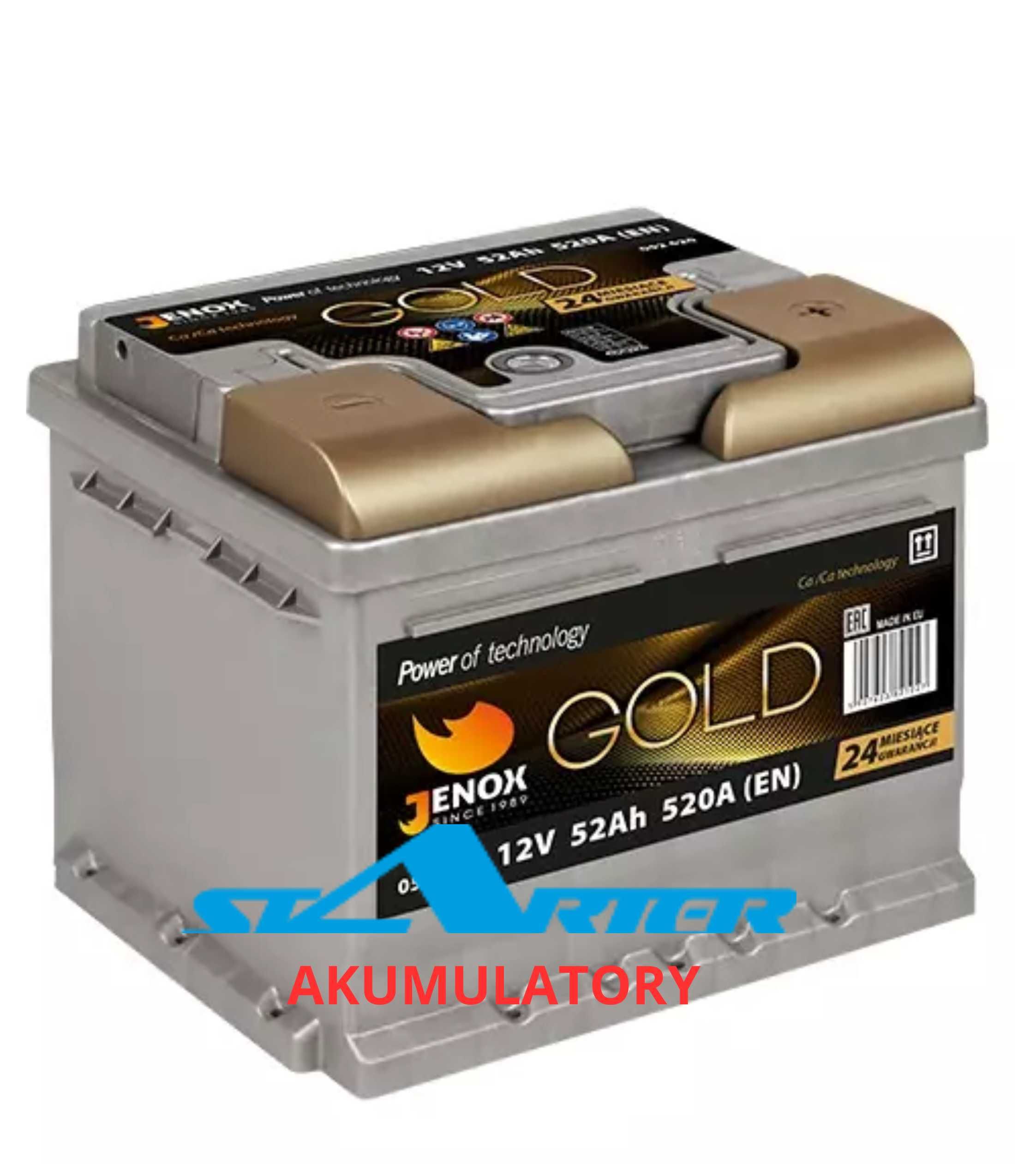 Akumulator JENOX Gold 52Ah 520A Kielce