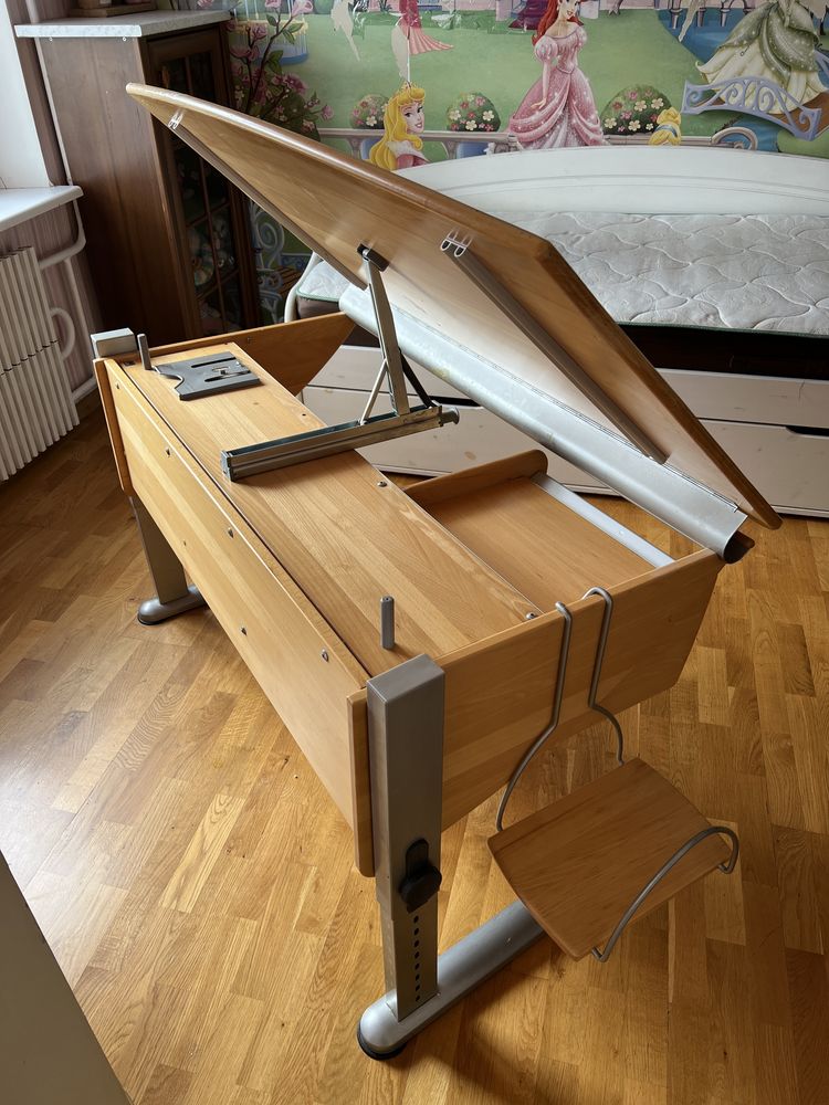 Детская/школьная парта-стол Moll (Германия), трансформер