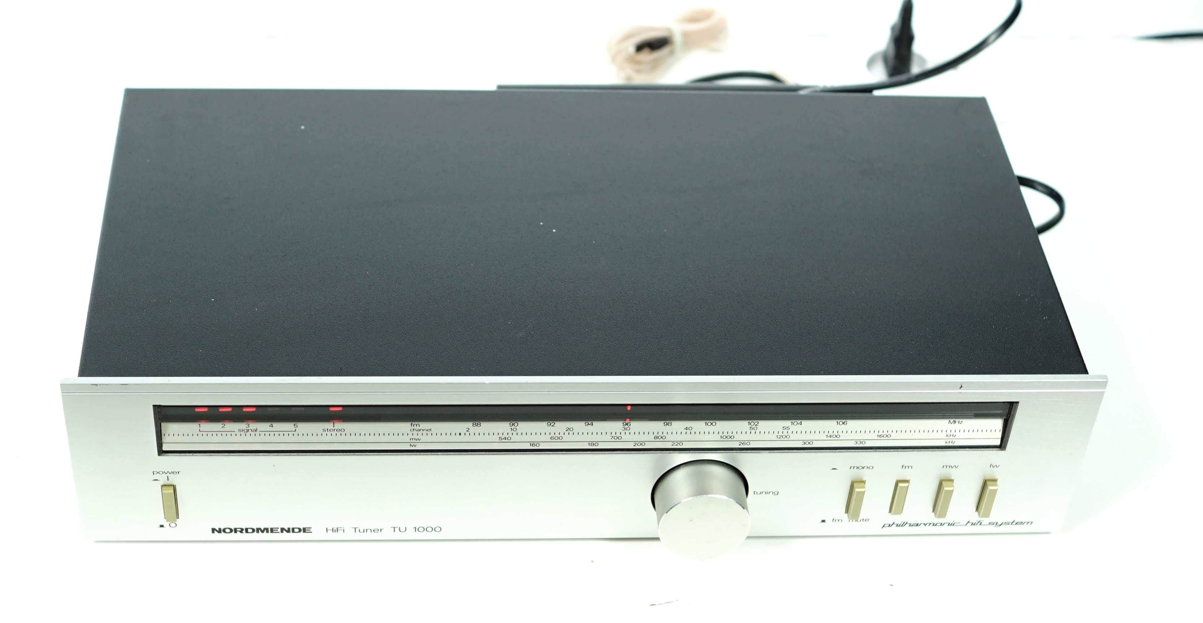 Tuner radiowy NORDMENDE * srebrny VINTAGE * TU 1000 Hi-Fi Philharmonic