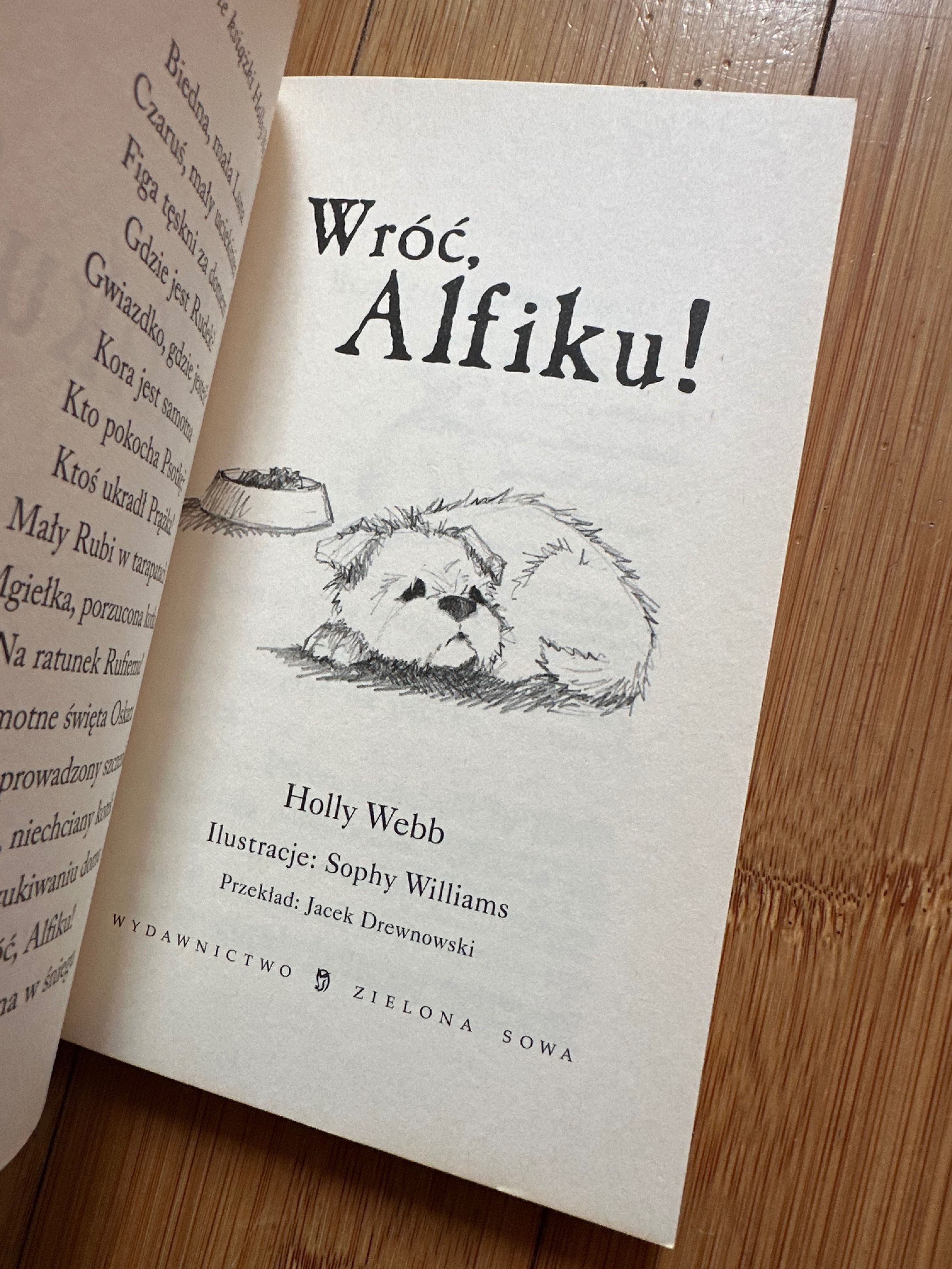 Wróć, Alfiku! Holly Webb seria Zaopiekuj się mną książka dla dzieci
