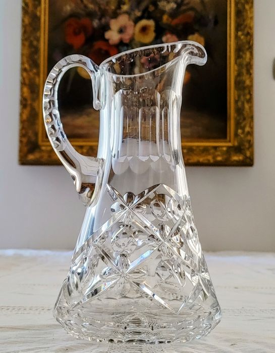 Dzbanek kryształowy prl retro vintage kryształy