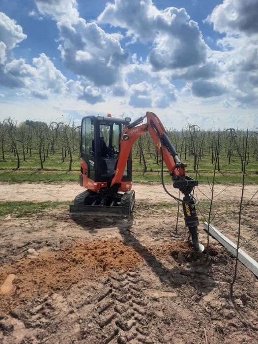 Wercenie ,pod slupy sadownicze ,wstawianie, melioracje,drenaże .