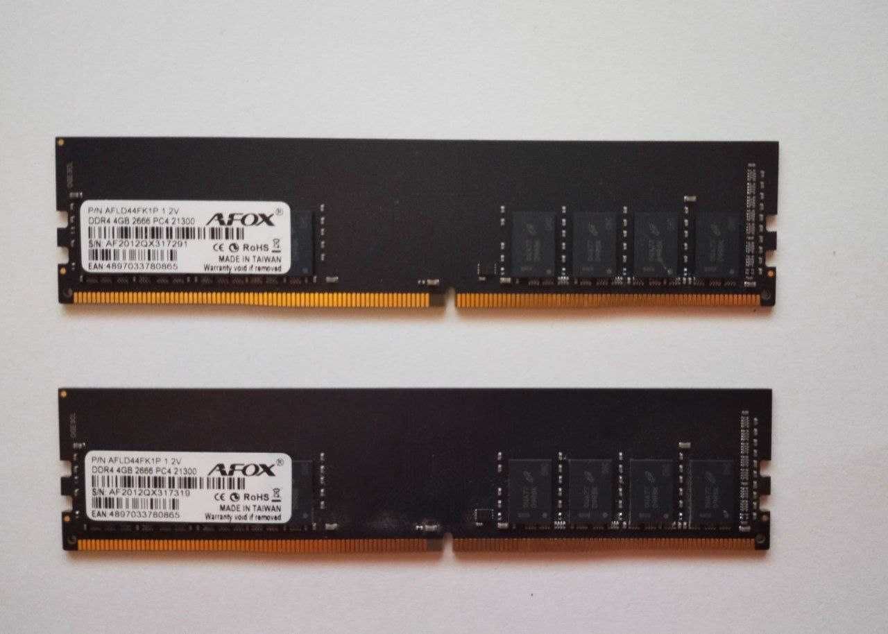 Оперативная память  AFOX DDR4  8gb (4 + 4 gb)