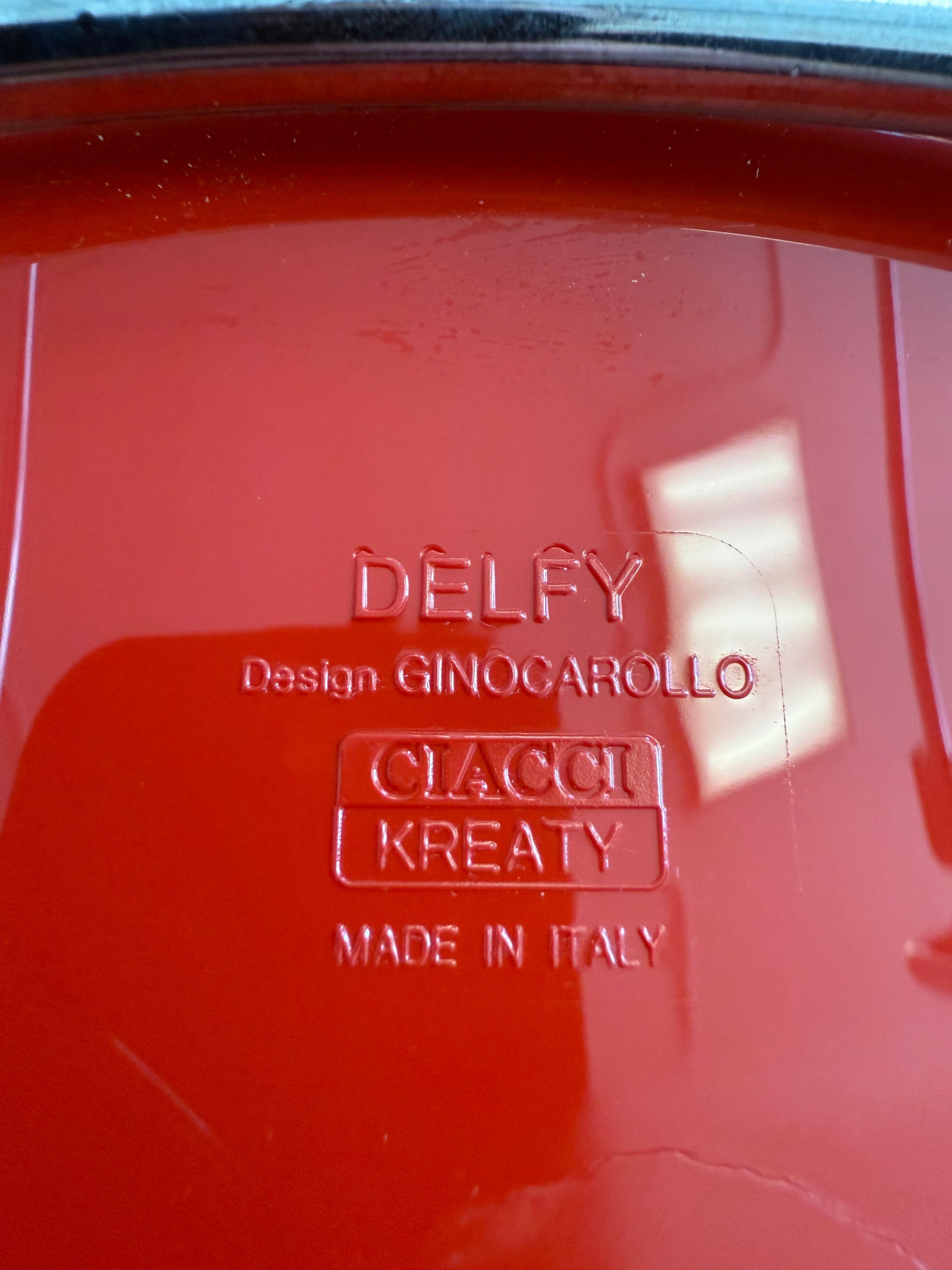 Komplet 4 krzeseł “Delfy” by Gino Carollo dla Ciacci Kreaty