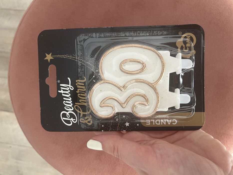 Świeczka na tort 30 urodziny cyfra 30