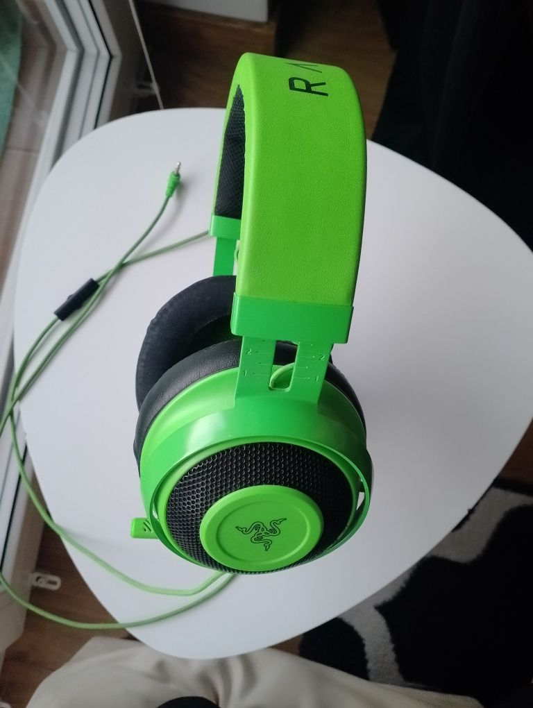 Słuchawki na uszne razer kraken zielone