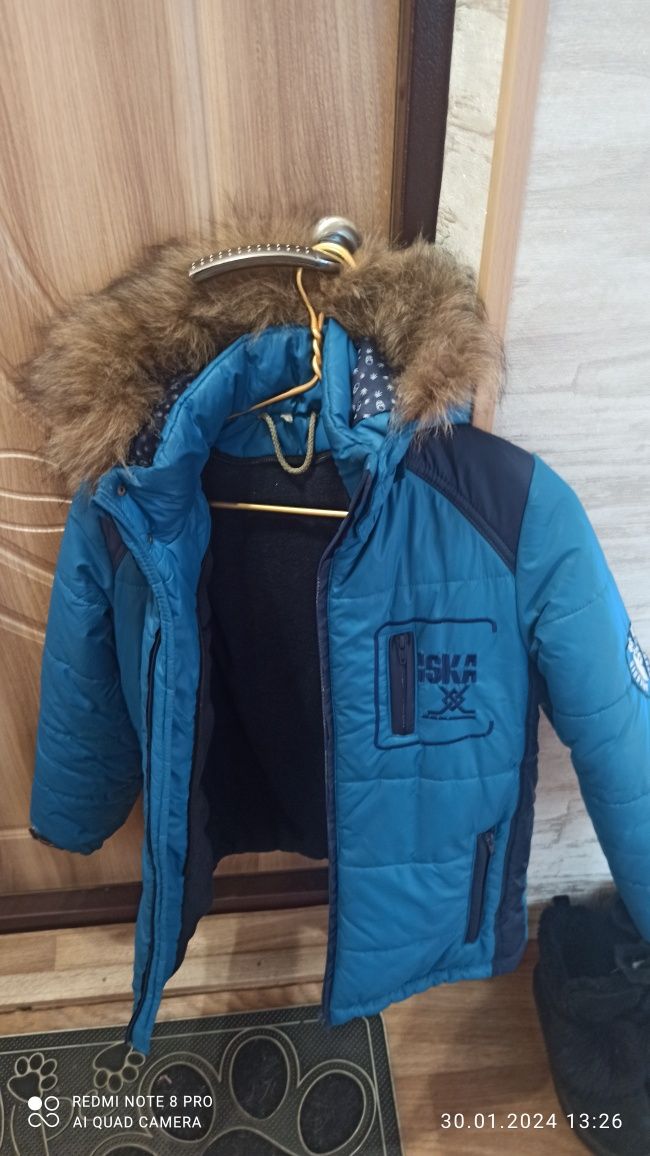 Зимняя куртка для мальчика 10-12 лет