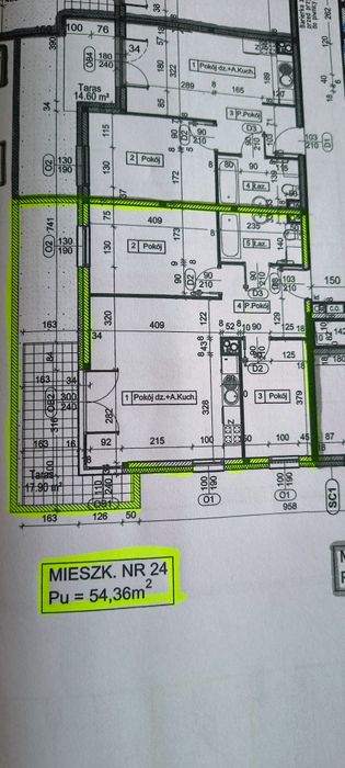 Mieszkanie 54 M2 Rakowiecka dla rodziny lub jako biuro