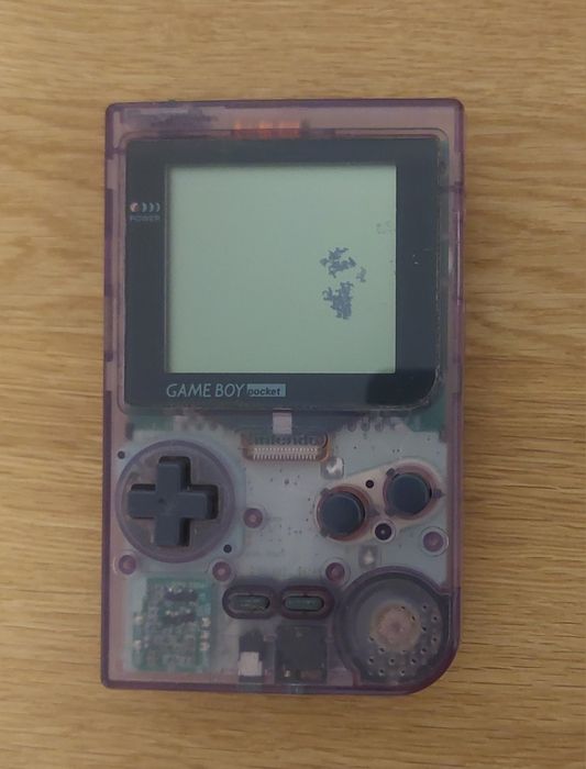 Gameboy pocket roxo transparente