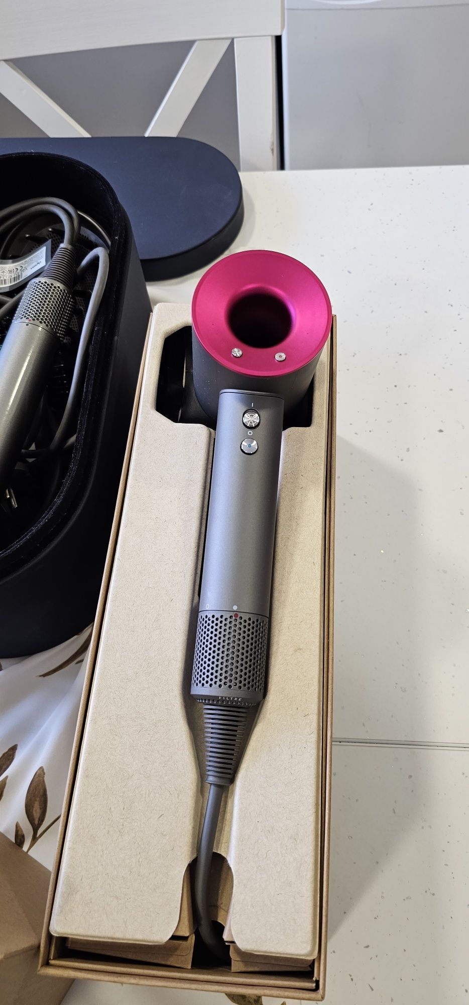 Фен для волося Dyson Supersonic HD07 (Nickel/Fuchsia)