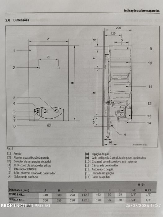 Esquentador Zeus 11L
