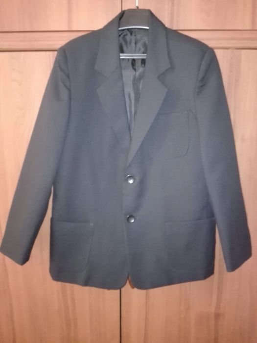 Пиджак черный на мальчика Bhs 128 см 7-8 лет Піджак шкільний на хлопця