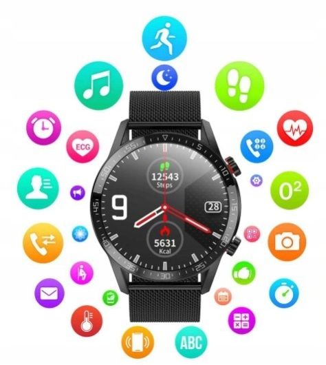 Zegarek Sport Smartwatch Ekg Rozmowy Ciśnienie 4.0