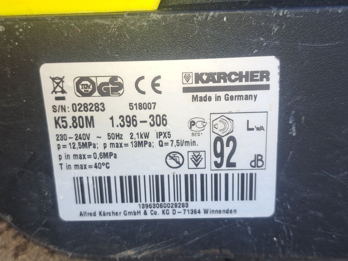 Myjka ciśnieniowa kranzle karcher