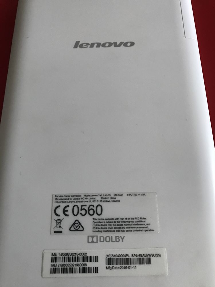 Tablet LENOVO TAB 2 A8-50L