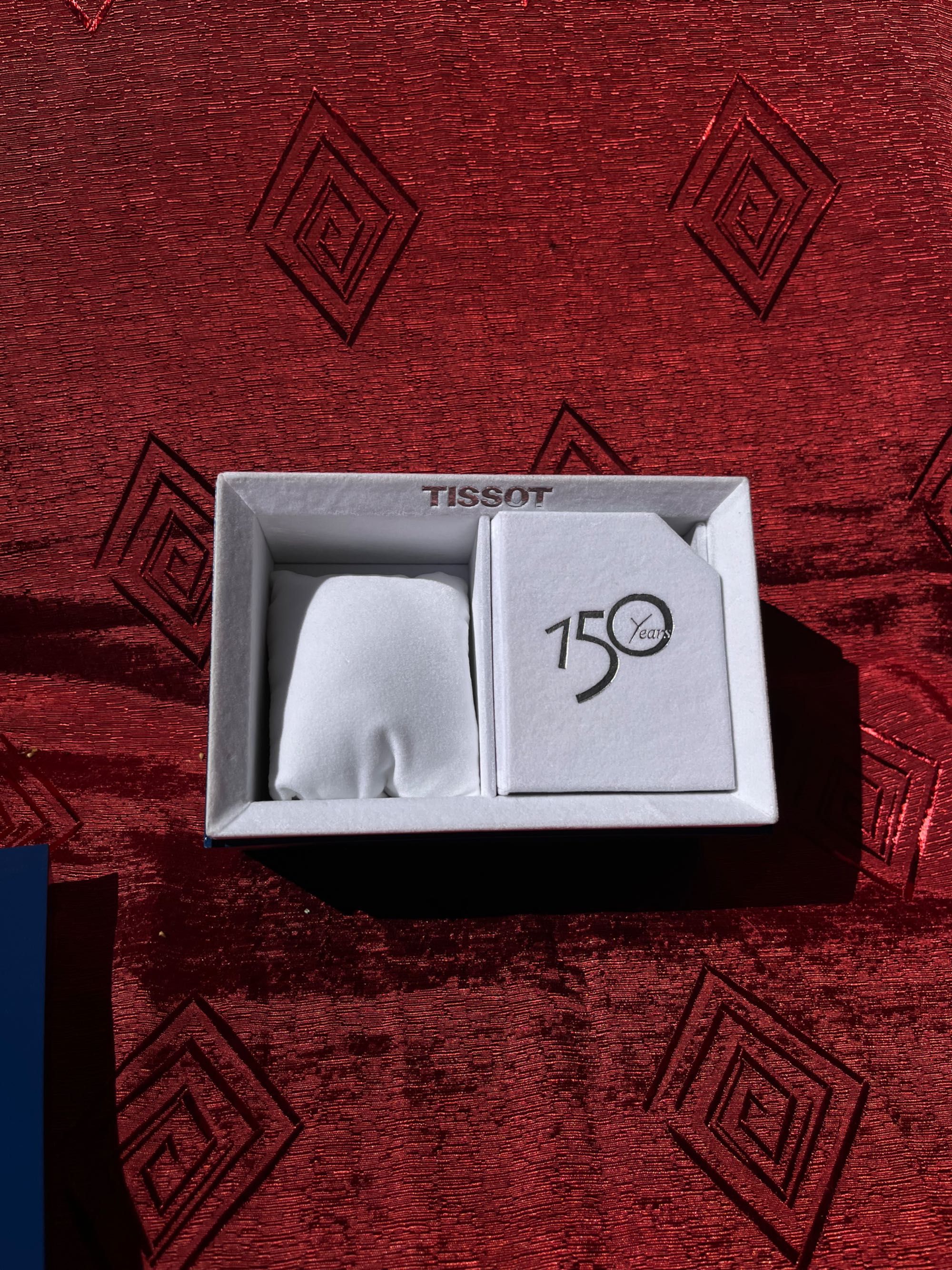 TISSOT - oryginalne pudełko od zegarka na rocznicę 150 lat firmy.NOWE.
