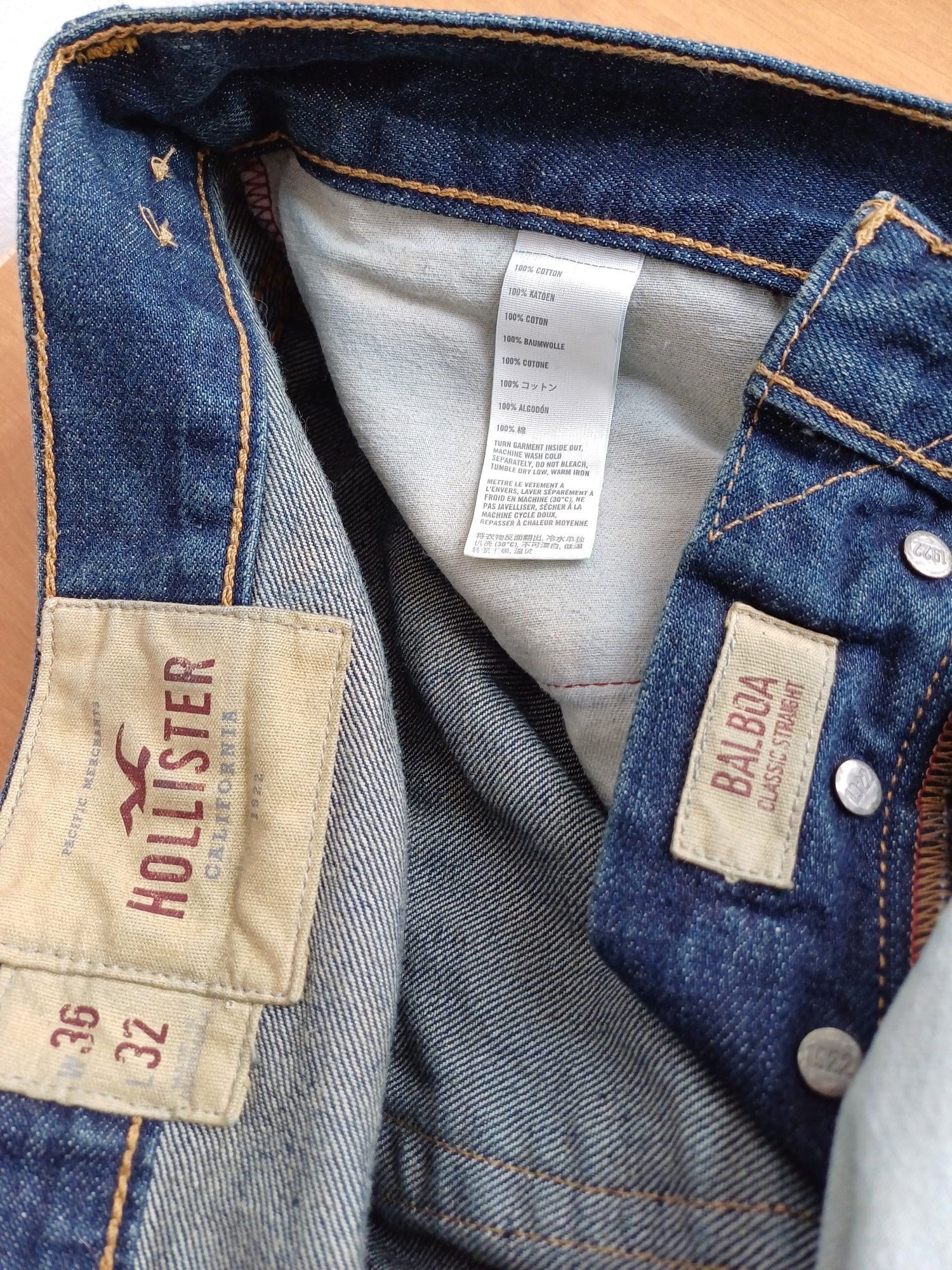 Качественные мужские джинсы HOLLISTER оригинал USA 36×32