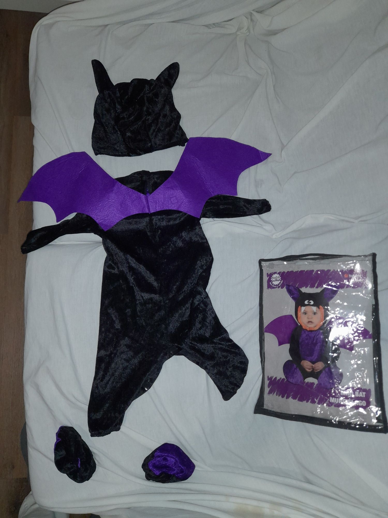 Fato Morcego Bebé  Halloween